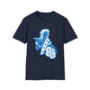 Sailor Babe Graphic T-Shirt — Blue Retro Pinup Tee