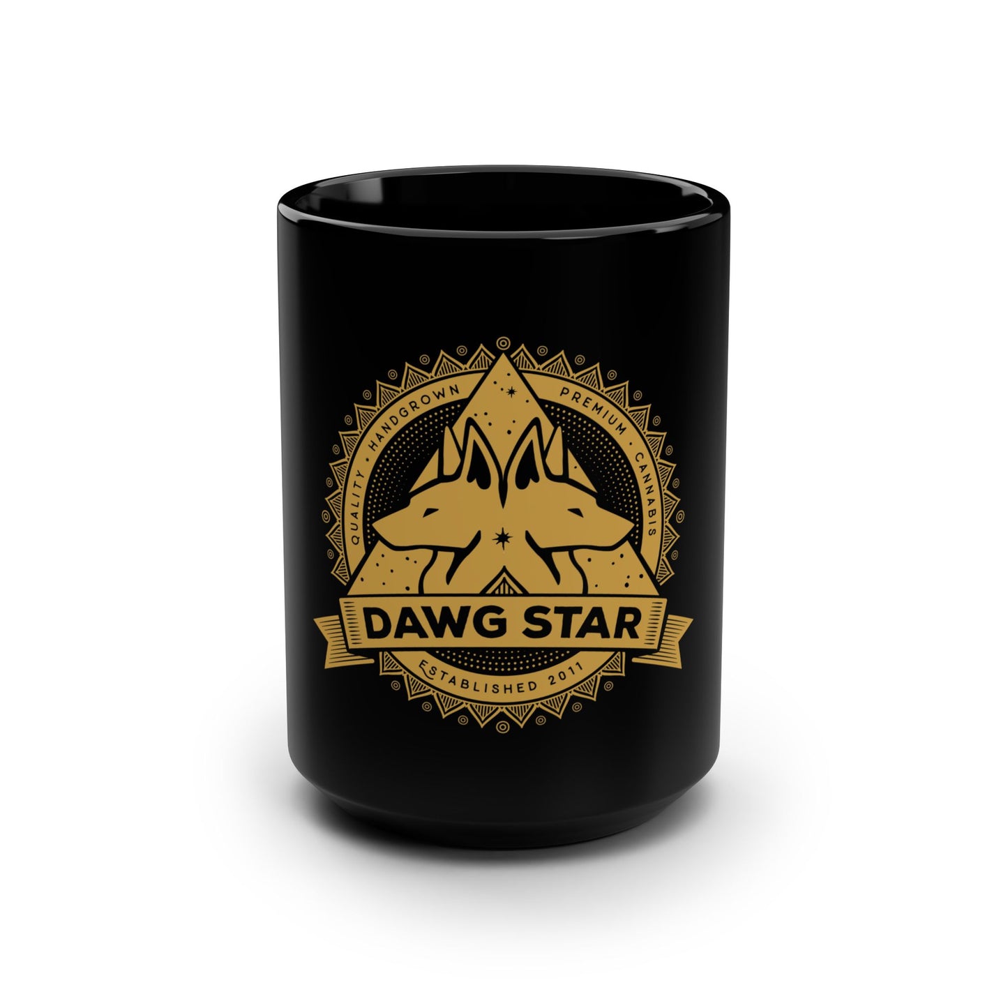 Dawg Star Black Coffee Mug