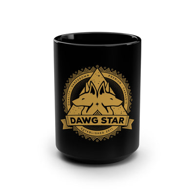 Dawg Star Black Coffee Mug