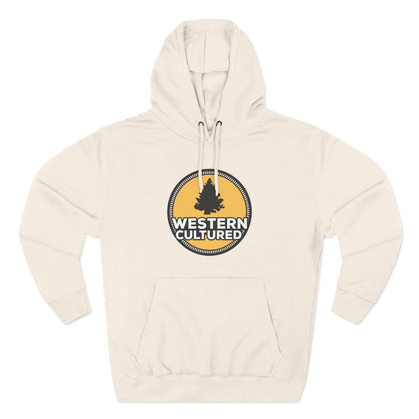 Western Cultured Hoodie — Retro Mountain Logo Pullover