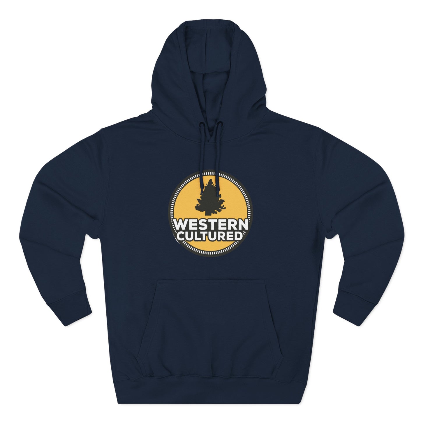 Western Cultured Hoodie — Retro Mountain Logo Pullover
