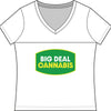 Big Deal Cannabis V-Neck Tee - Women's