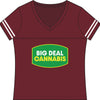 Big Deal Cannabis V-Neck Tee - Women's