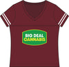 Big Deal Cannabis V-Neck Tee - Women's