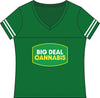 Big Deal Cannabis V-Neck Tee - Women's