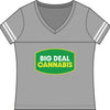 Big Deal Cannabis V-Neck Tee - Women's