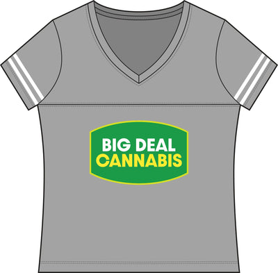 Big Deal Cannabis V-Neck Tee - Women's