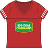 Big Deal Cannabis V-Neck Tee - Women's