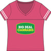 Big Deal Cannabis V-Neck Tee - Women's