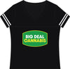 Big Deal Cannabis V-Neck Tee - Women's