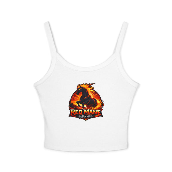 Red Mane Spaghetti Tank Top