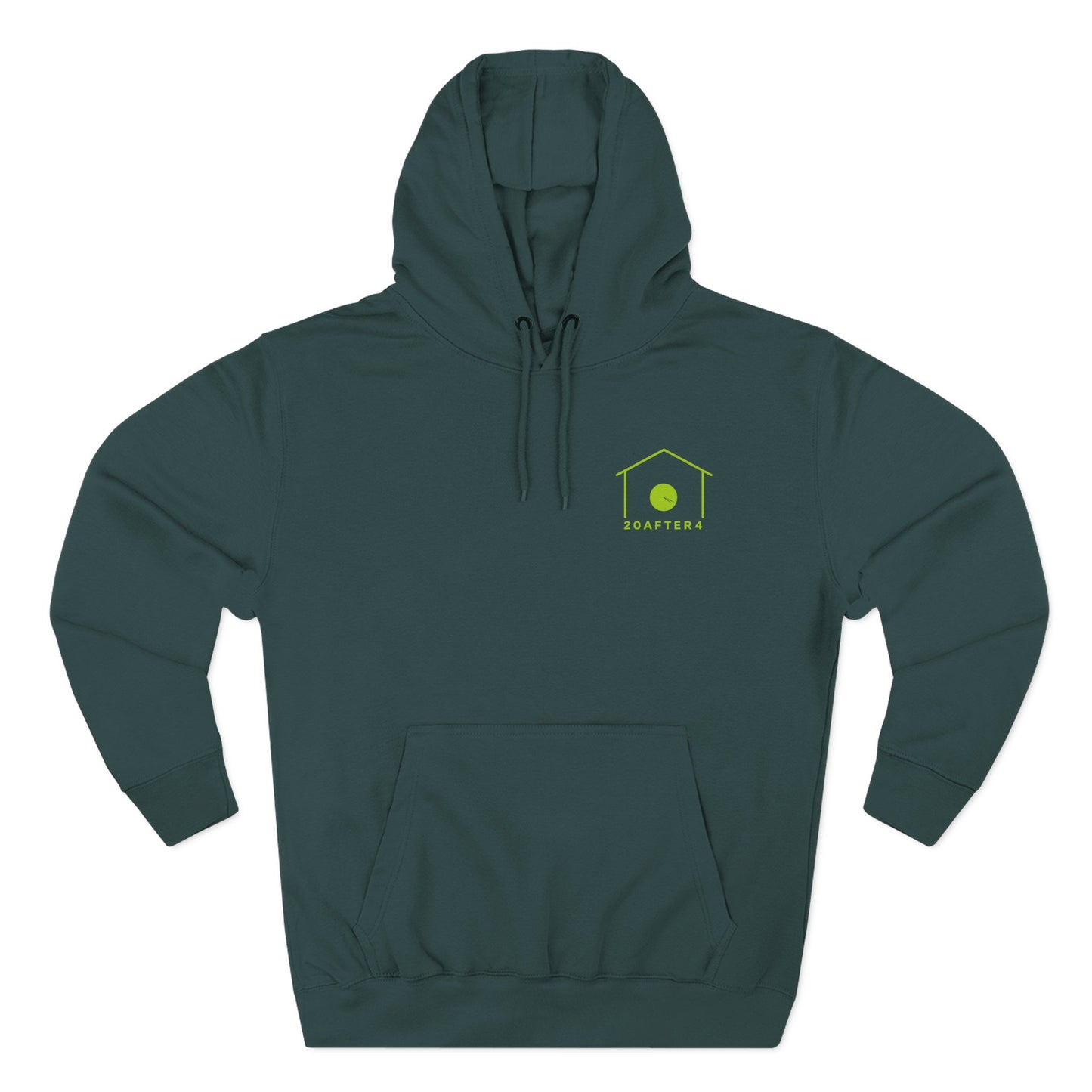 20AFTER4 Lime Logo Hoodie (Front & Back)