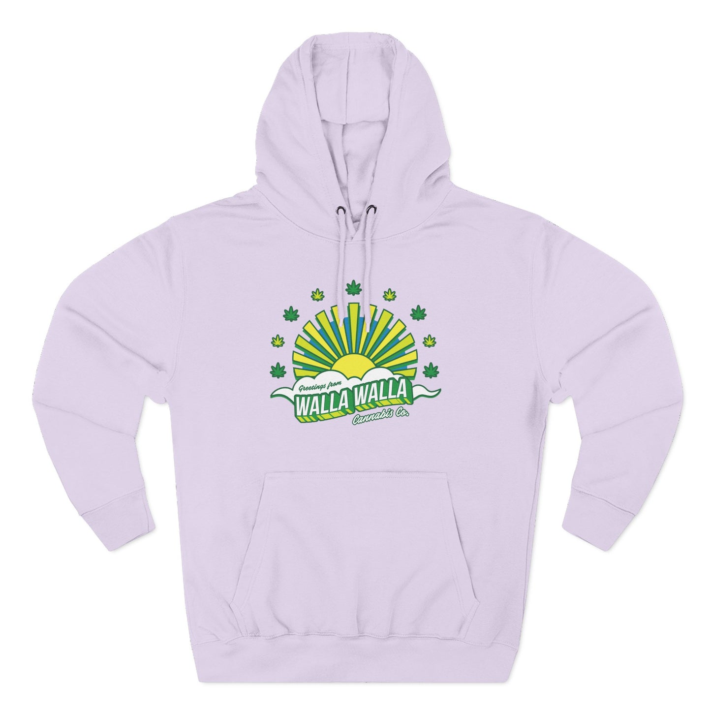 Walla Walla Sunrise Hoodie — Retro Sunburst Design