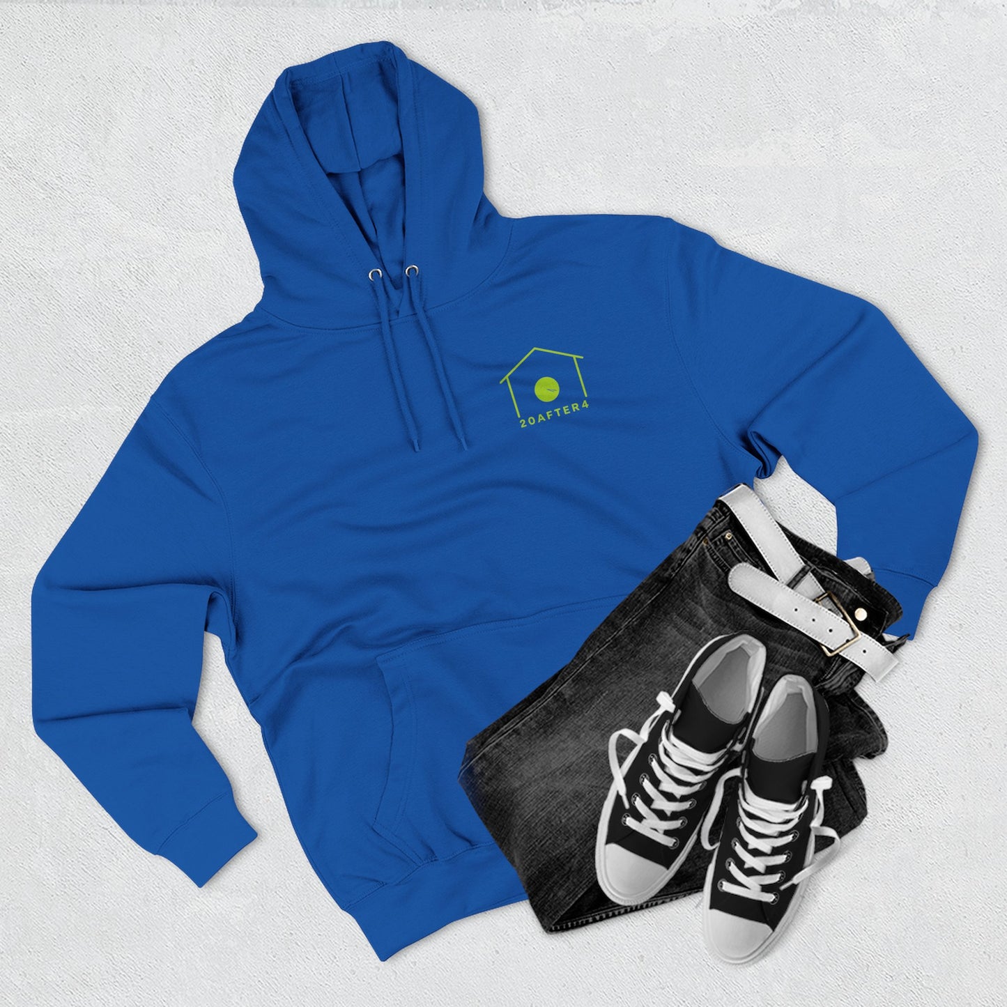20AFTER4 Lime Logo Hoodie (Front & Back)