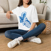 Sailor Babe Graphic T-Shirt — Blue Retro Pinup Tee