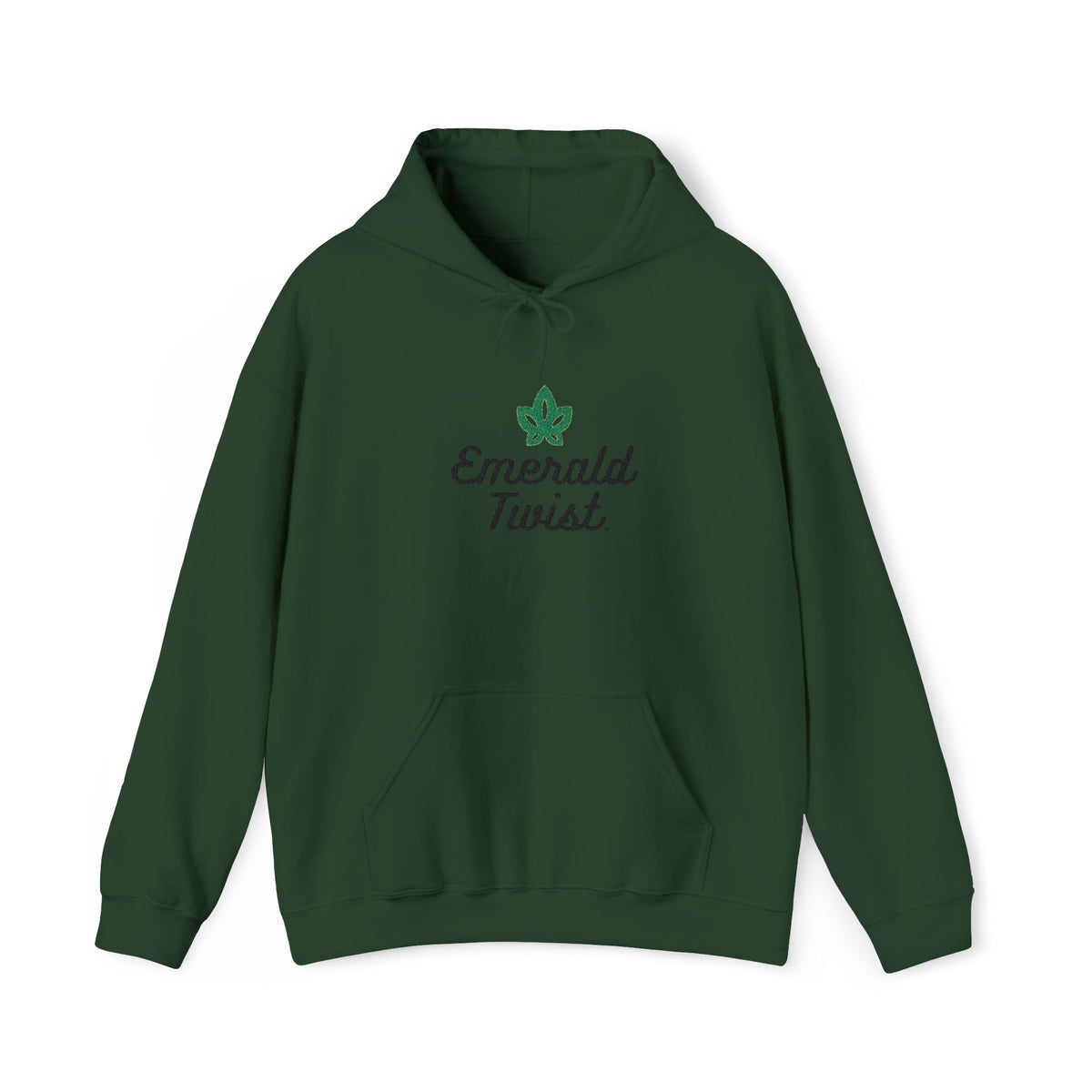 Emerald Twist Embroidered Hoodie