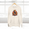 Red Mane Lion Logo Hoodie — Flame Graphic Three-Panel Fleece Hoodie
