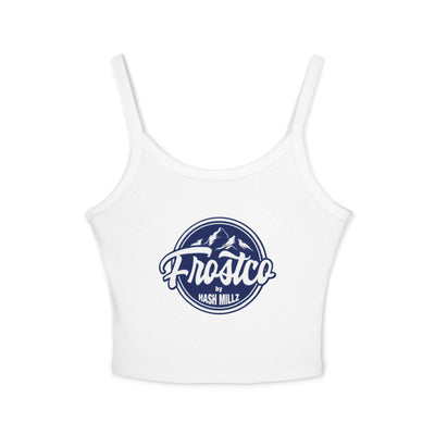 Spaghetti Tank Top - 'Frostrco' Mountain Logo Crop