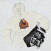 Red Mane Lion Logo Hoodie — Flame Graphic Three-Panel Fleece Hoodie