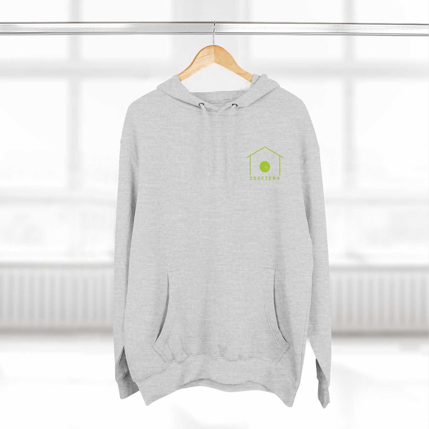 20AFTER4 Lime Logo Hoodie (Front & Back)