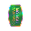 Big Deal Cannabis Sticker — Kiss-Cut Vinyl Decal (Green & Yellow)