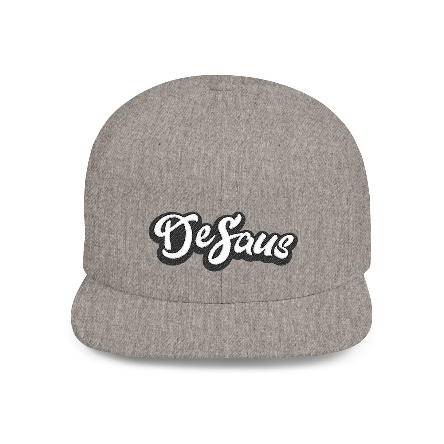 DeSaus  Embroidered Flat Bill Snapback Hat