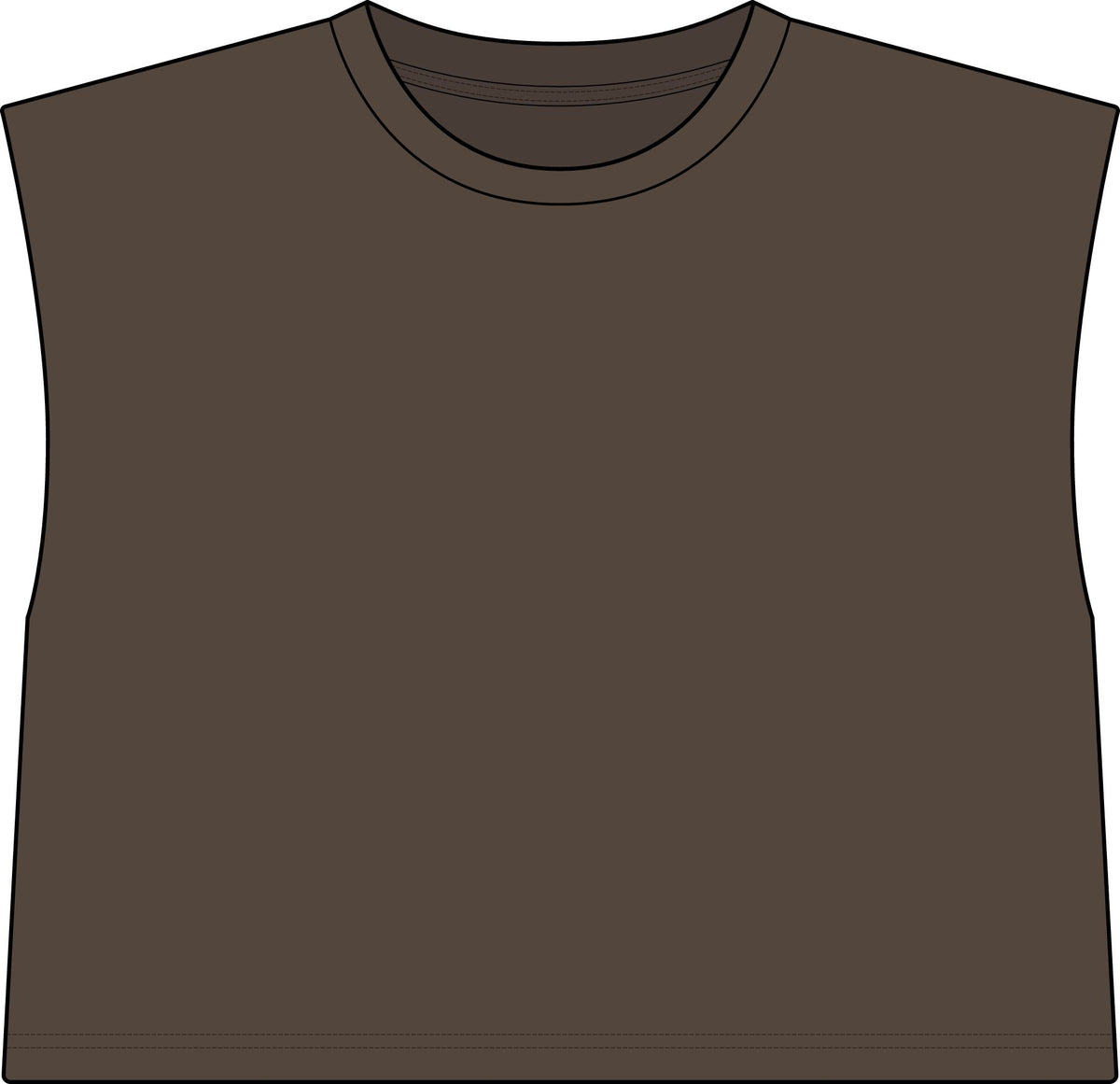 Muscle Tee — "Big Deal Cannabis" Graphic Crop Top