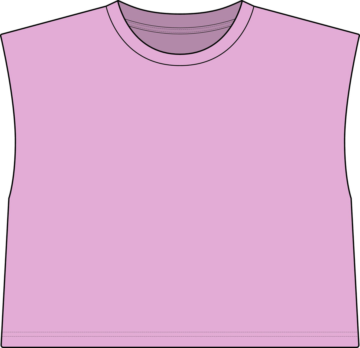 Muscle Tee — "Big Deal Cannabis" Graphic Crop Top