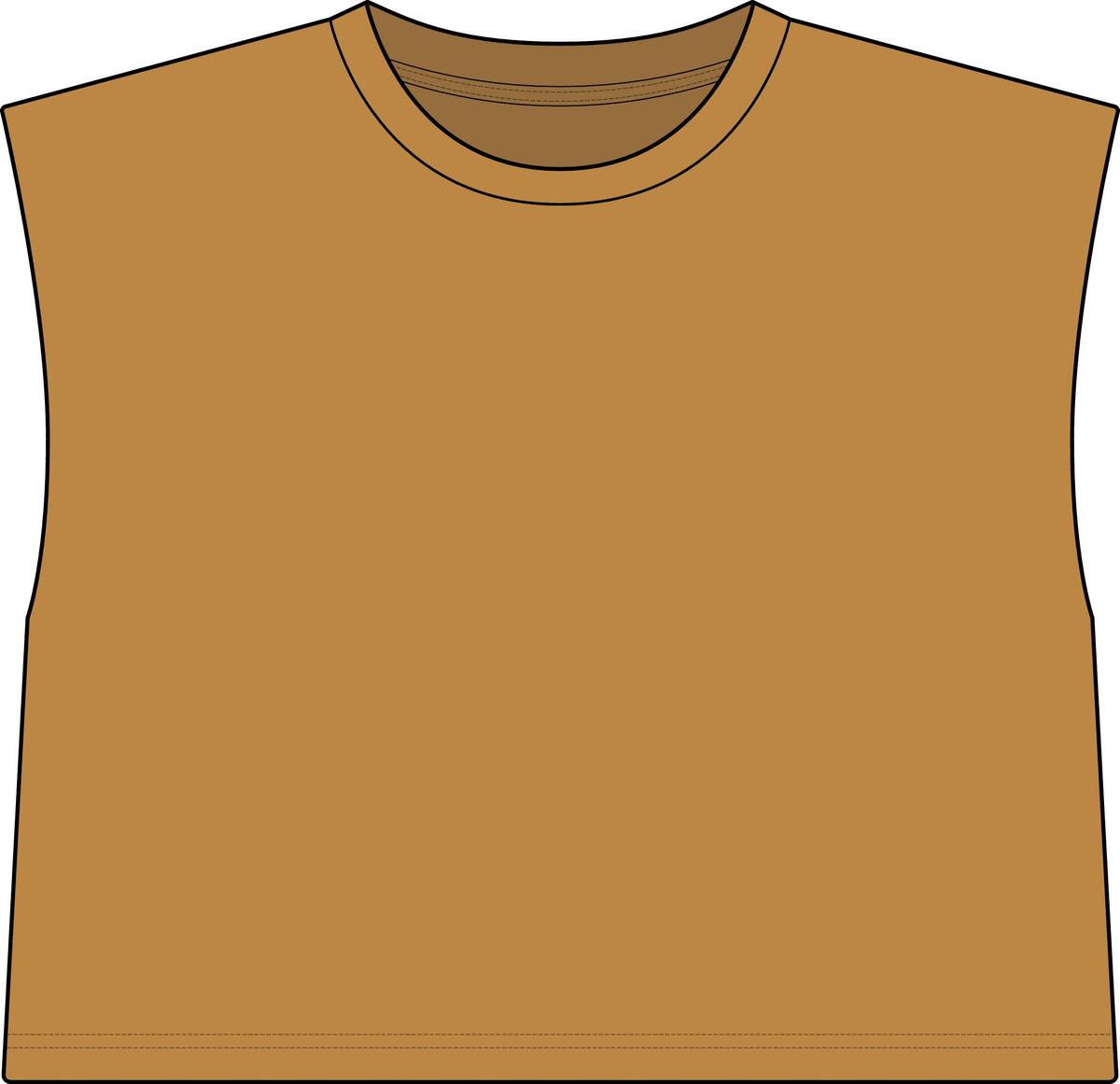 Muscle Tee — "Big Deal Cannabis" Graphic Crop Top