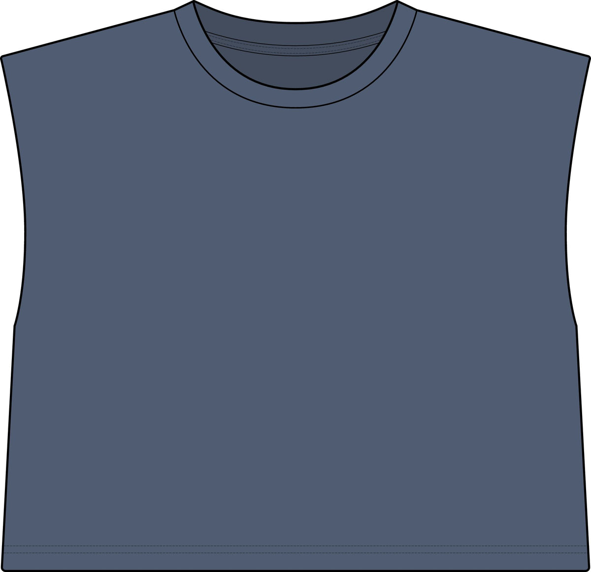 Muscle Tee — "Big Deal Cannabis" Graphic Crop Top