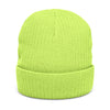 Embroidered 'Big Deal Cannabis' Ribbed Knit Beanie — Cozy Winter Cannabis Hat