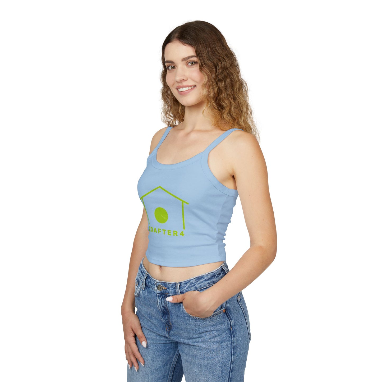 2OAfter4 Lime Spaghetti Tank