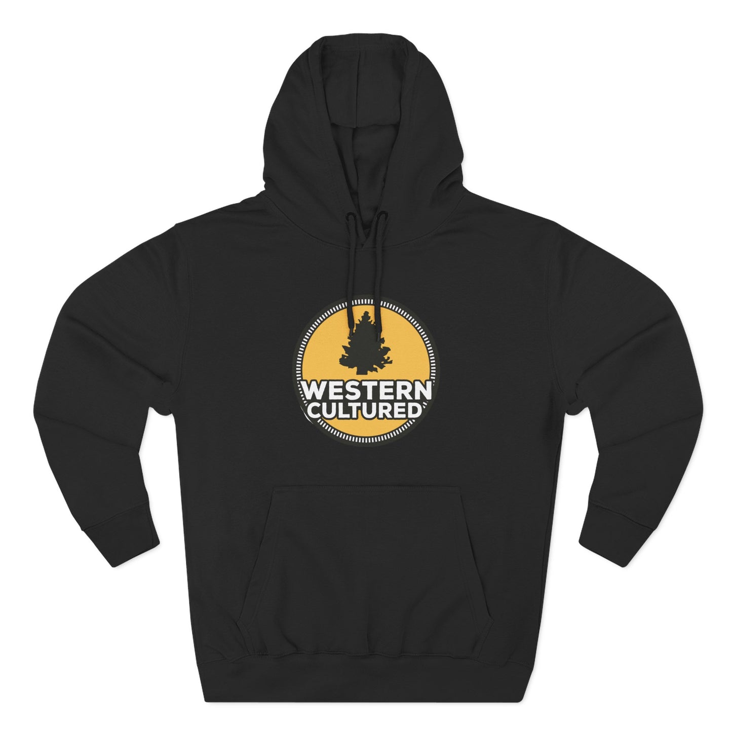 Western Cultured Hoodie — Retro Mountain Logo Pullover