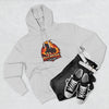 Red Mane Lion Logo Hoodie — Flame Graphic Three-Panel Fleece Hoodie