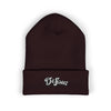 Embroidered 'DeSaus' Cuffed Beanie — Classic Knit Winter Hat
