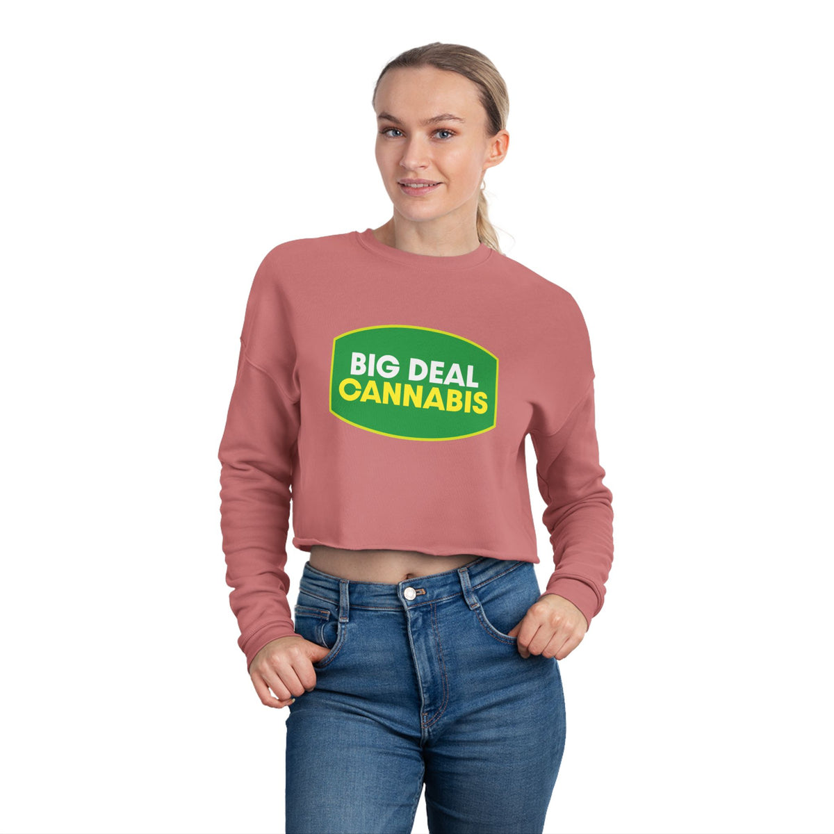 Big Deal Cannabis Cropped Sweatshirt