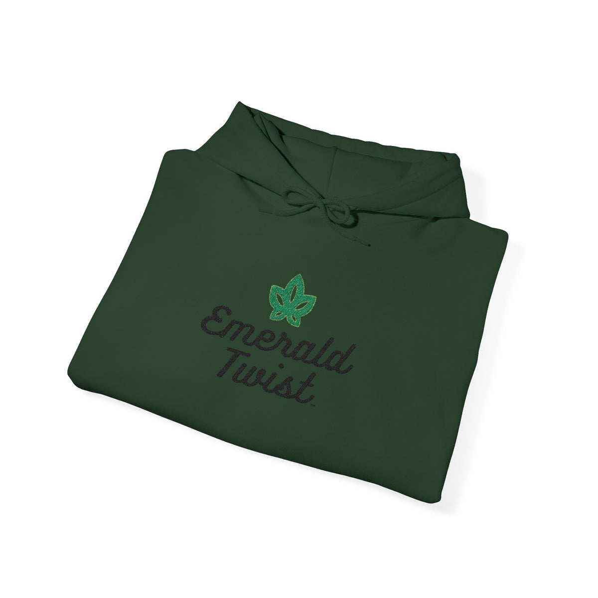 Emerald Twist Embroidered Hoodie