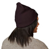 Embroidered 'DeSaus' Cuffed Beanie — Classic Knit Winter Hat