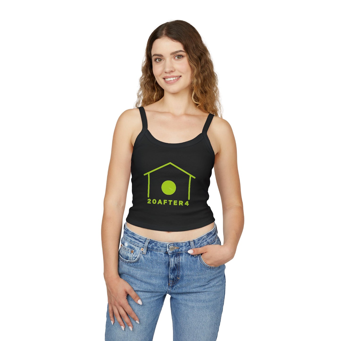 2OAfter4 Lime Spaghetti Tank