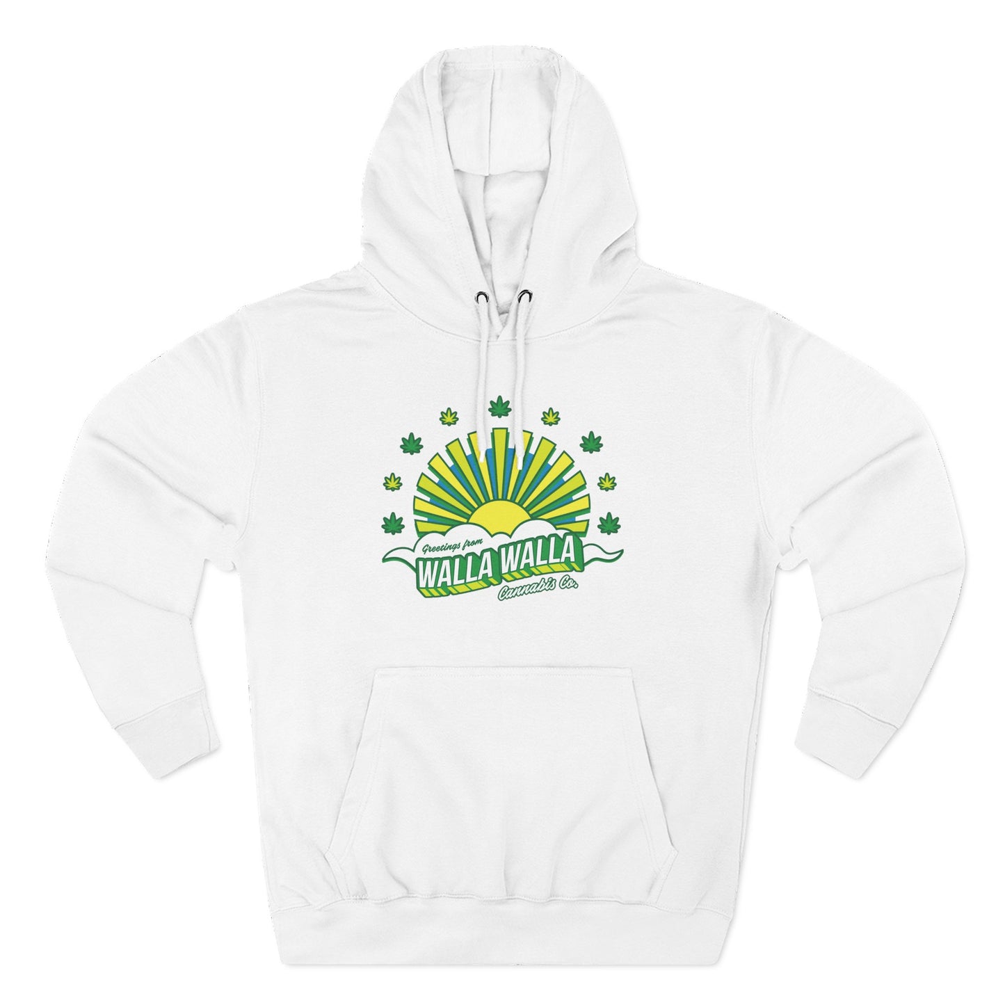 Walla Walla Sunrise Hoodie — Retro Sunburst Design