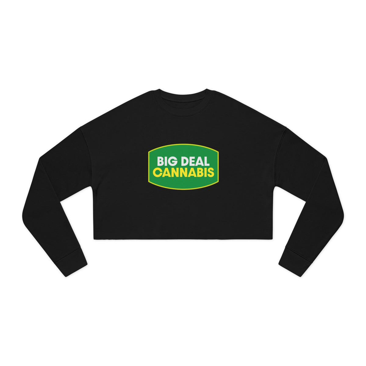Big Deal Cannabis Cropped Sweatshirt