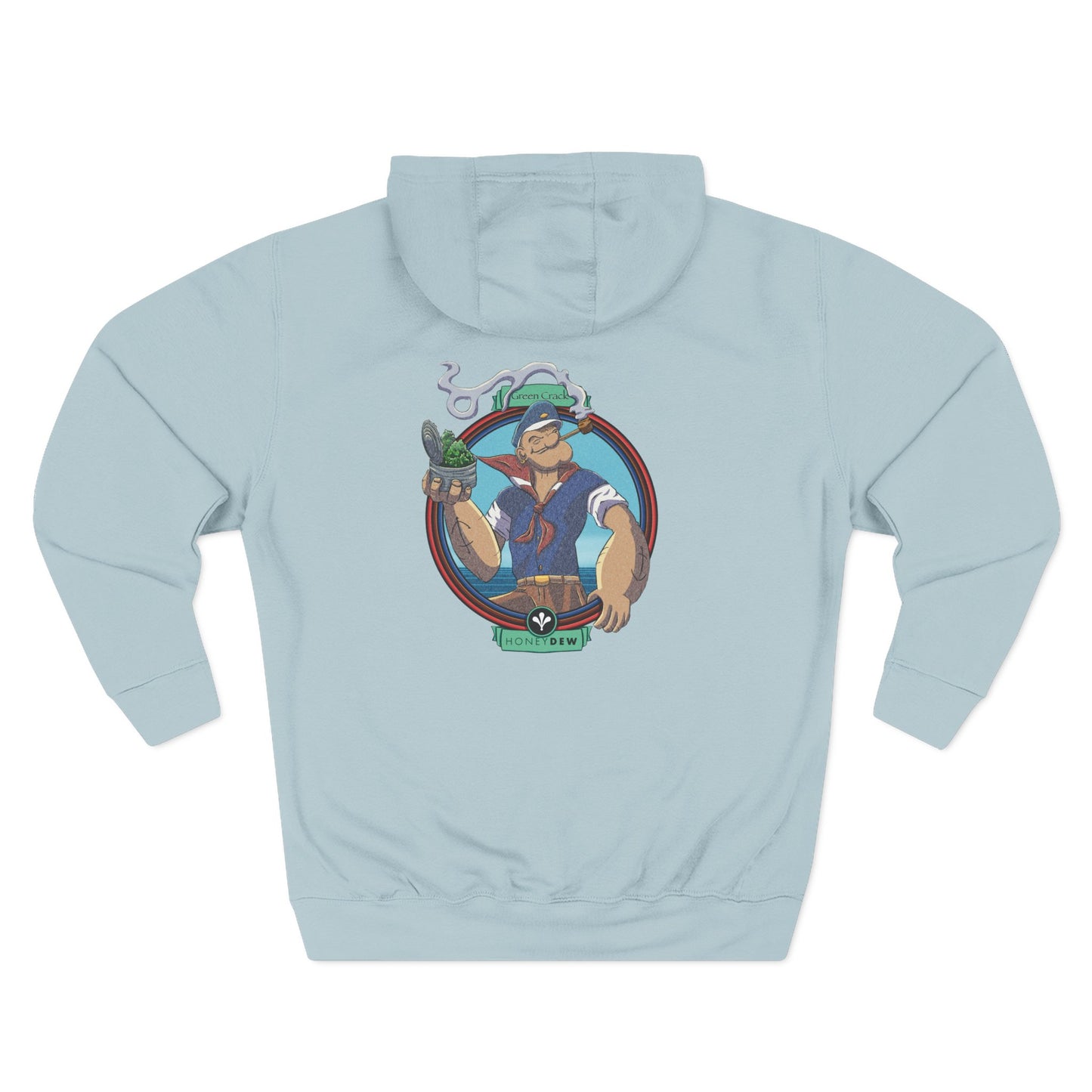 Honeydew Green Crack Hoodie