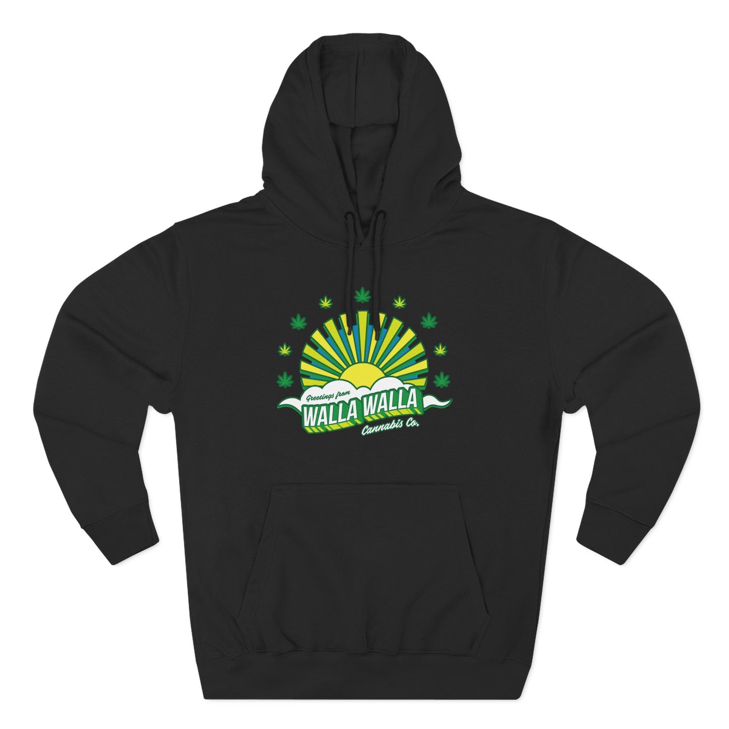 Walla Walla Sunrise Hoodie — Retro Sunburst Design