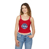 Spaghetti Tank Top - 'Frostrco' Mountain Logo Crop