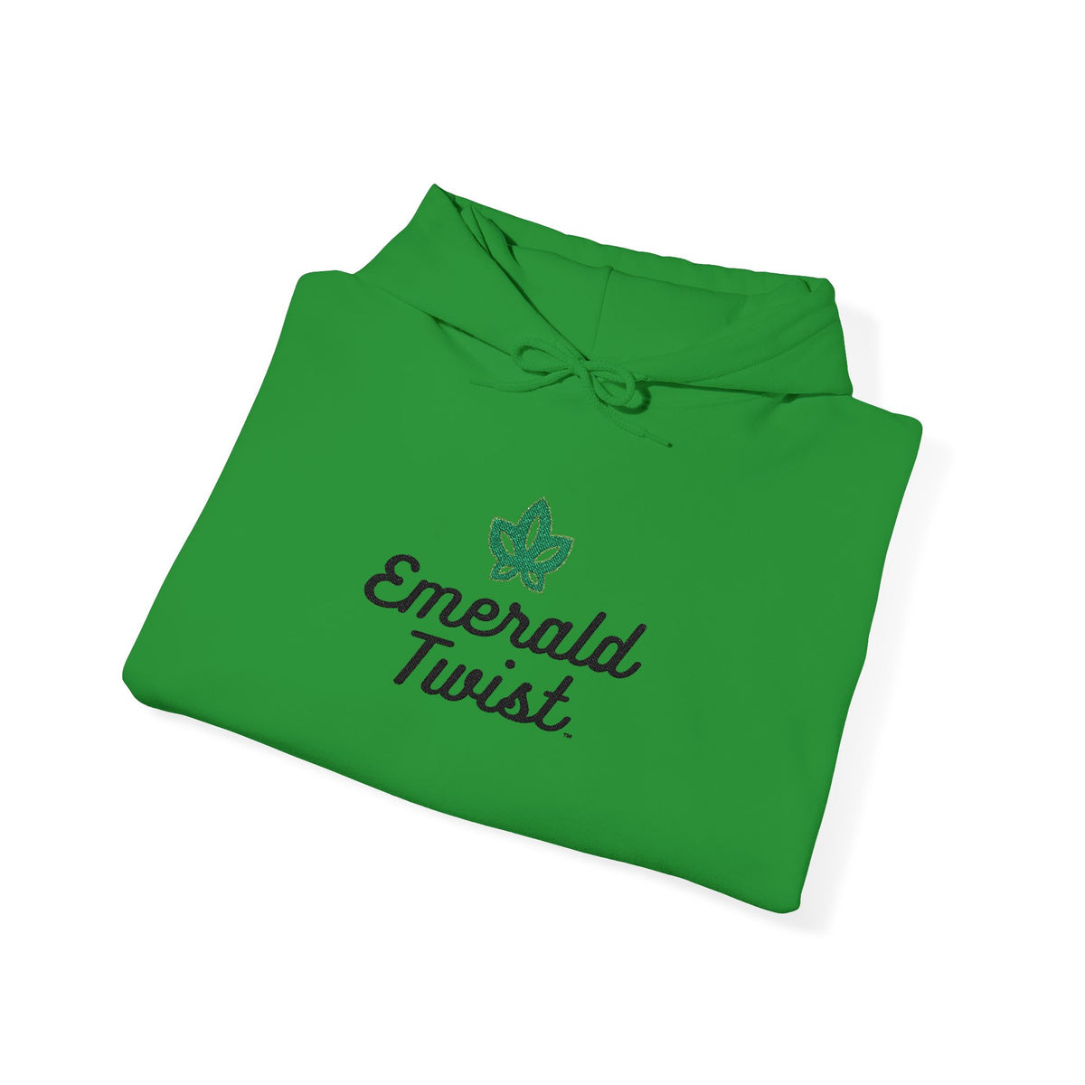 Emerald Twist Embroidered Hoodie