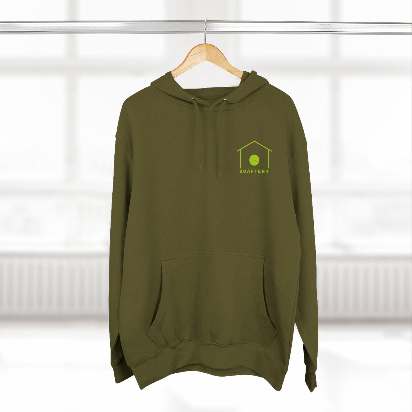 20AFTER4 Lime Logo Hoodie (Front & Back)