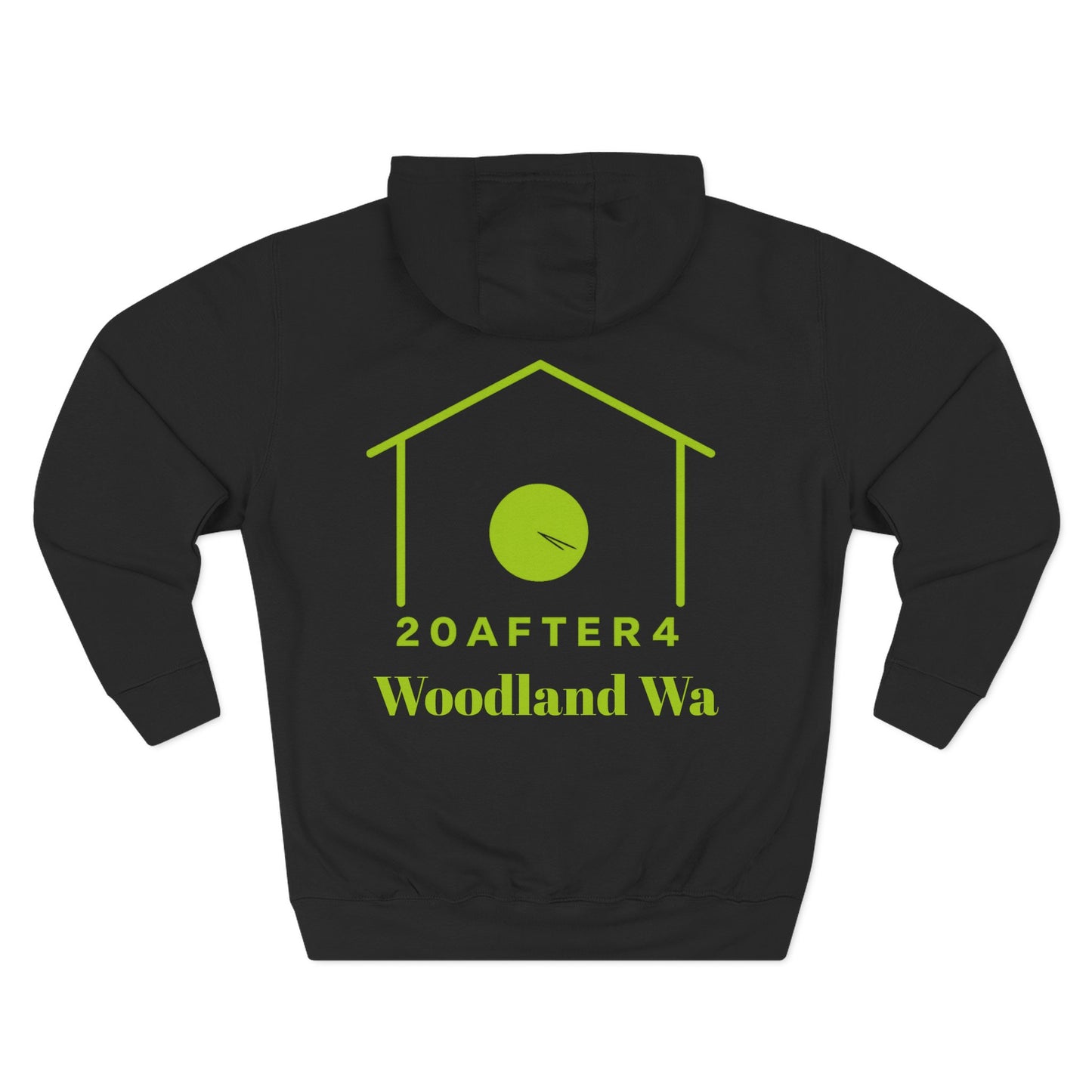 20AFTER4 Lime Logo Hoodie (Front & Back)