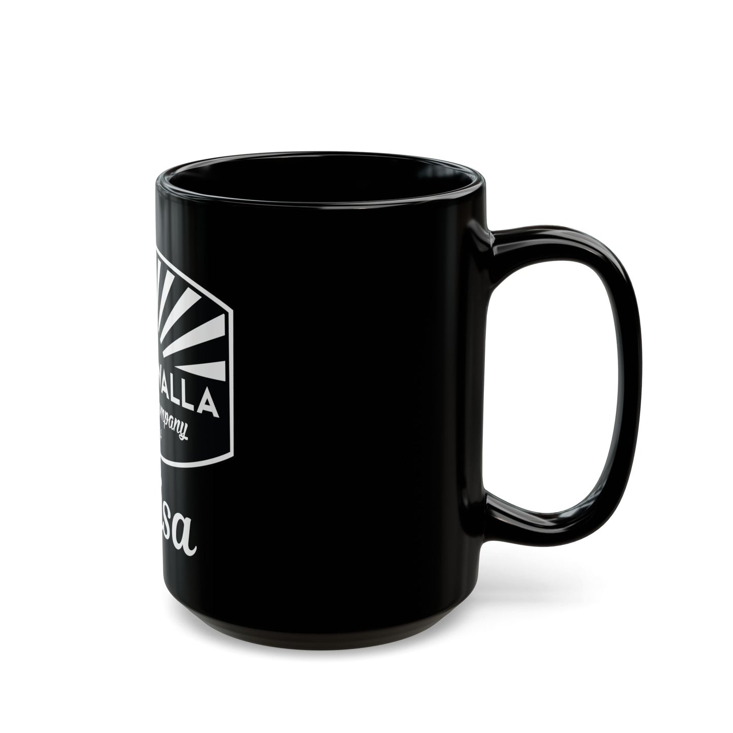 Custom Cannabis Company Black Mug | Unique Gift for Cannabis Lovers, Coffee Lovers, Personalized Mug, 11oz 15oz