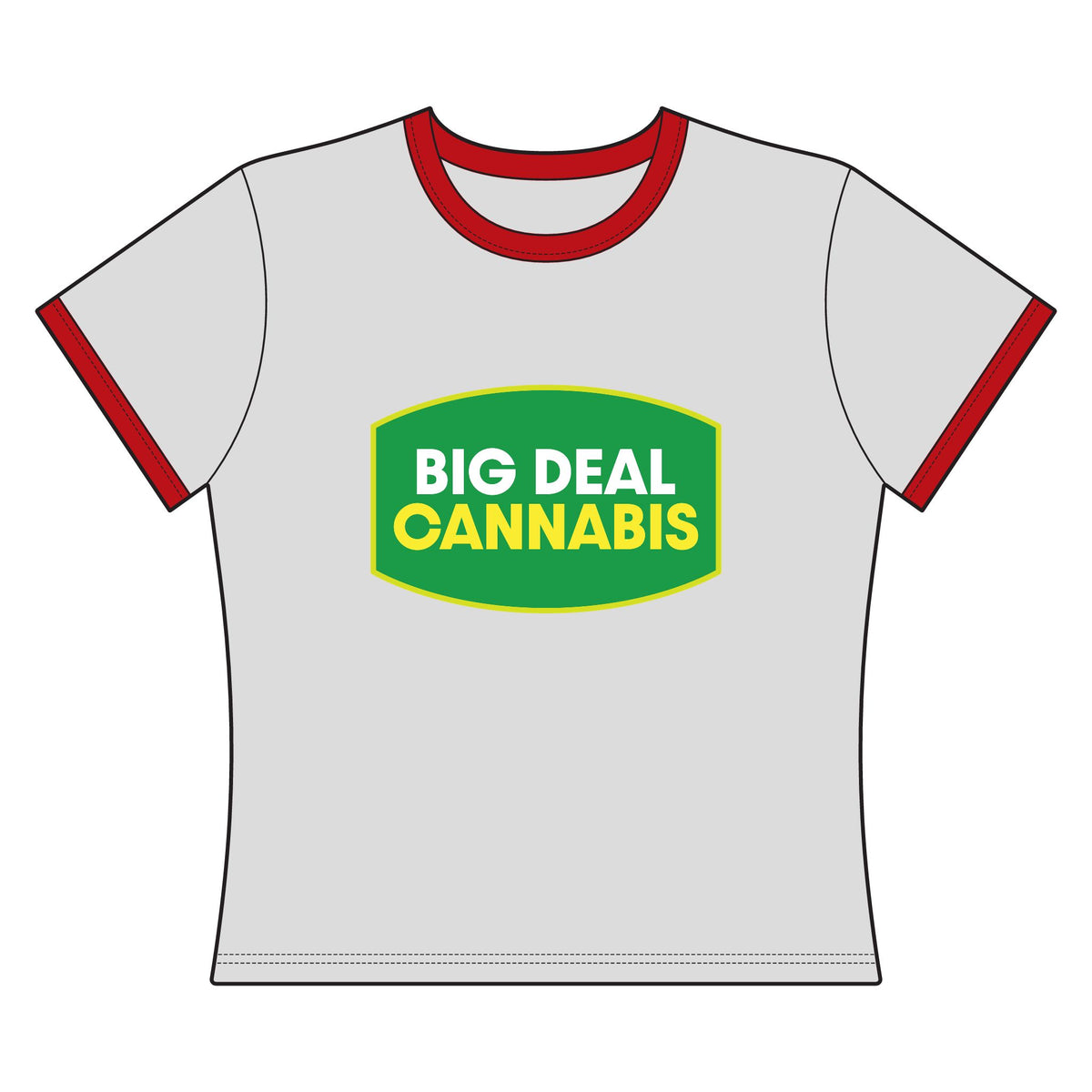 Big Deal Cannabis Women's Ringer Tee