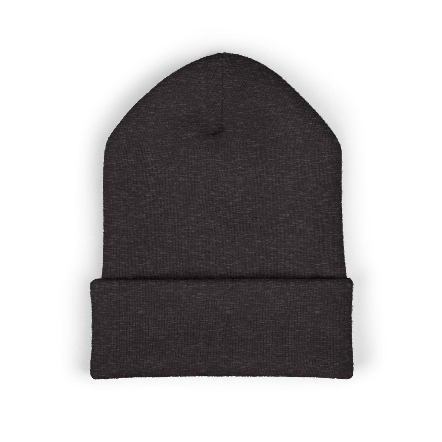 Embroidered 'DeSaus' Cuffed Beanie — Classic Knit Winter Hat